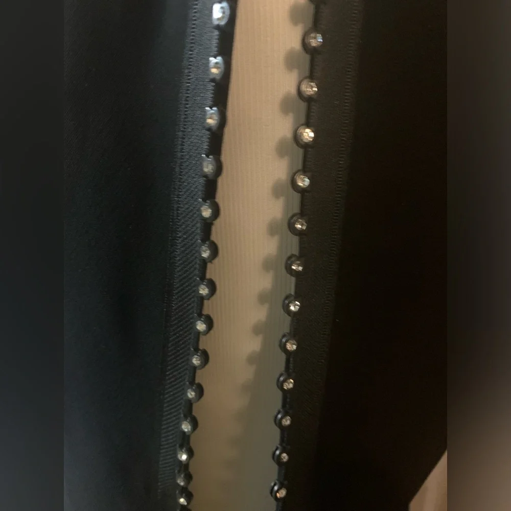 NWT S.L. fashions rhinestone studded zipper sheath dress‎ - Picture 3 of 12